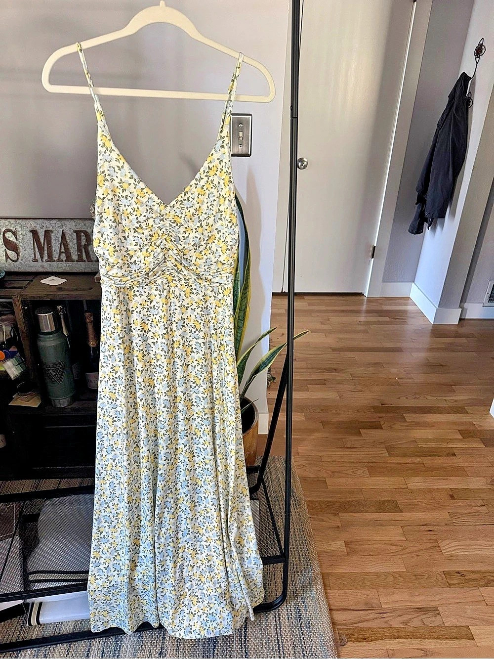 NWT Z Supply Faya Idra Ditsy Maxi Dress Floral Maxi Dress White & Yellow Medium